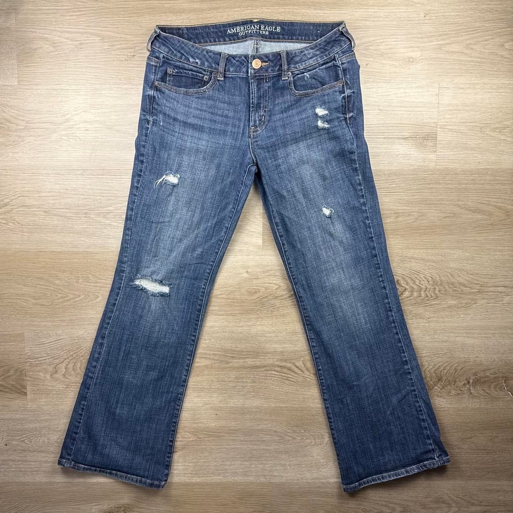 American Eagle Distressed Favorite Boyfriend Stretch Jeans 12
